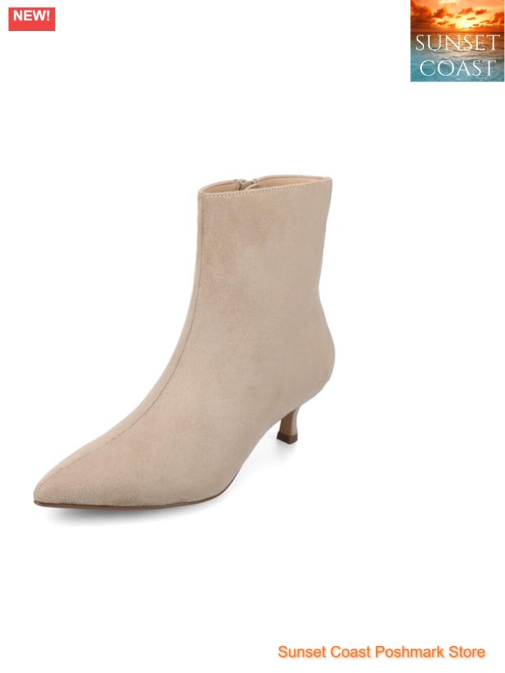Journee Collection Arely Women's Pointed Toe Kitten Heel Ankle Bootie